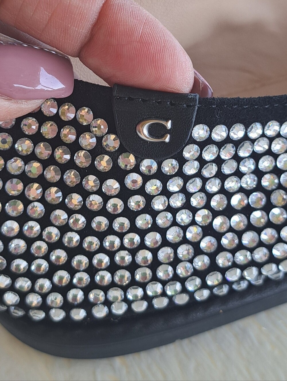 COACH Emilia Crystal Mary Jane Flats - Size 10 - Picture 4 of 10